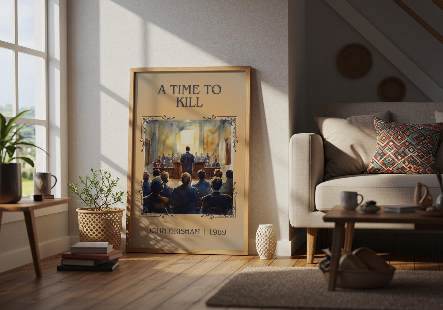 A Time To Kill by John Grisham | Descriptive Book Poster | Minimalist