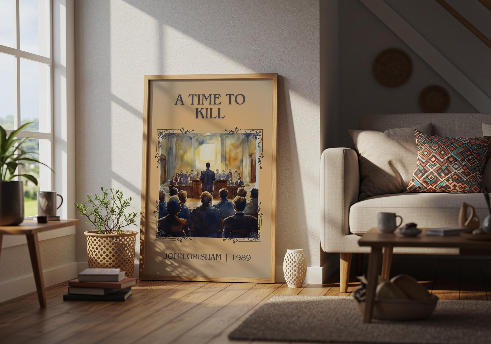 A Time To Kill by John Grisham | Descriptive Book Poster | Minimalist