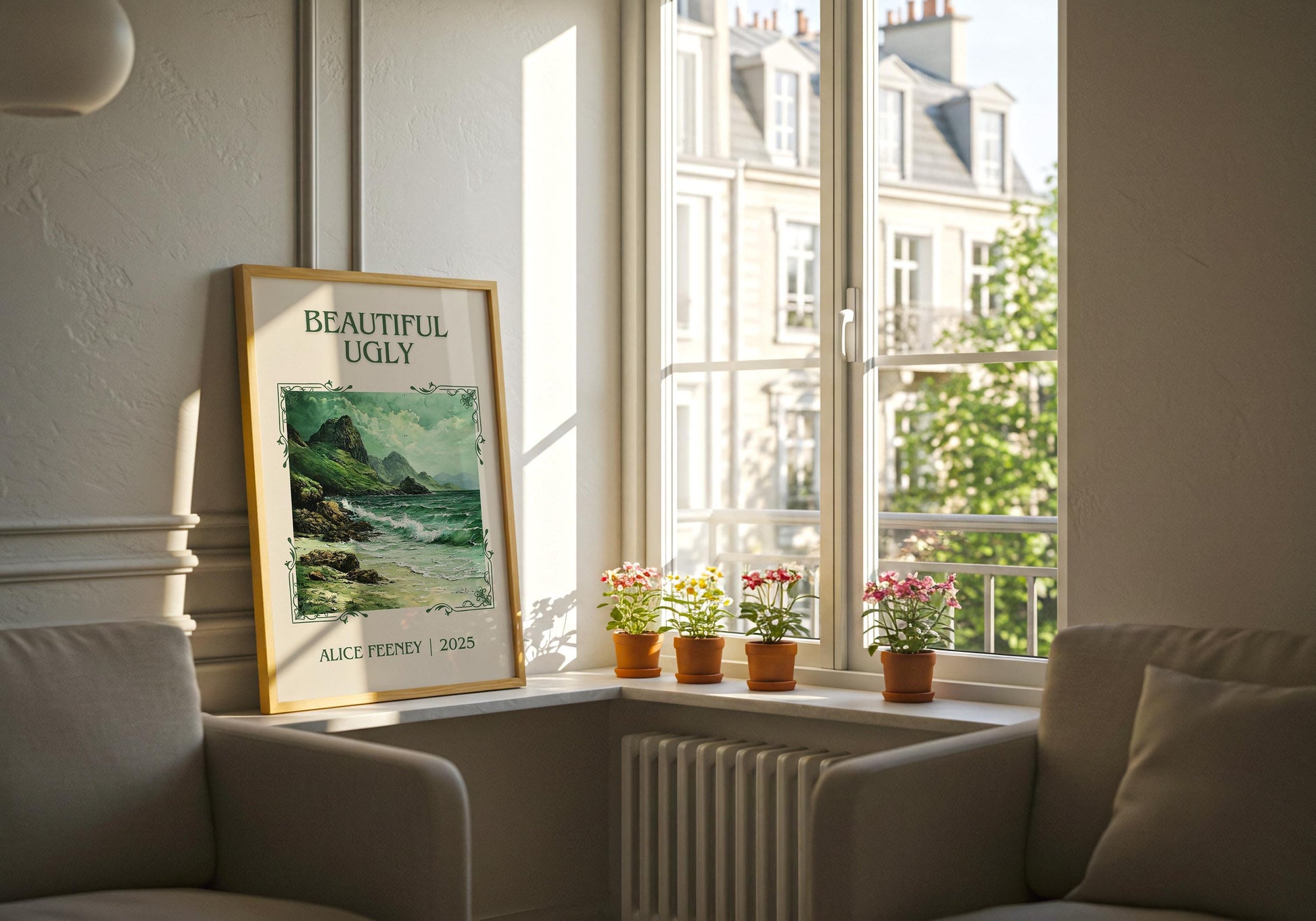 Beautiful Ugly by Alice Feeney | Descriptive Book Poster | Minimalist