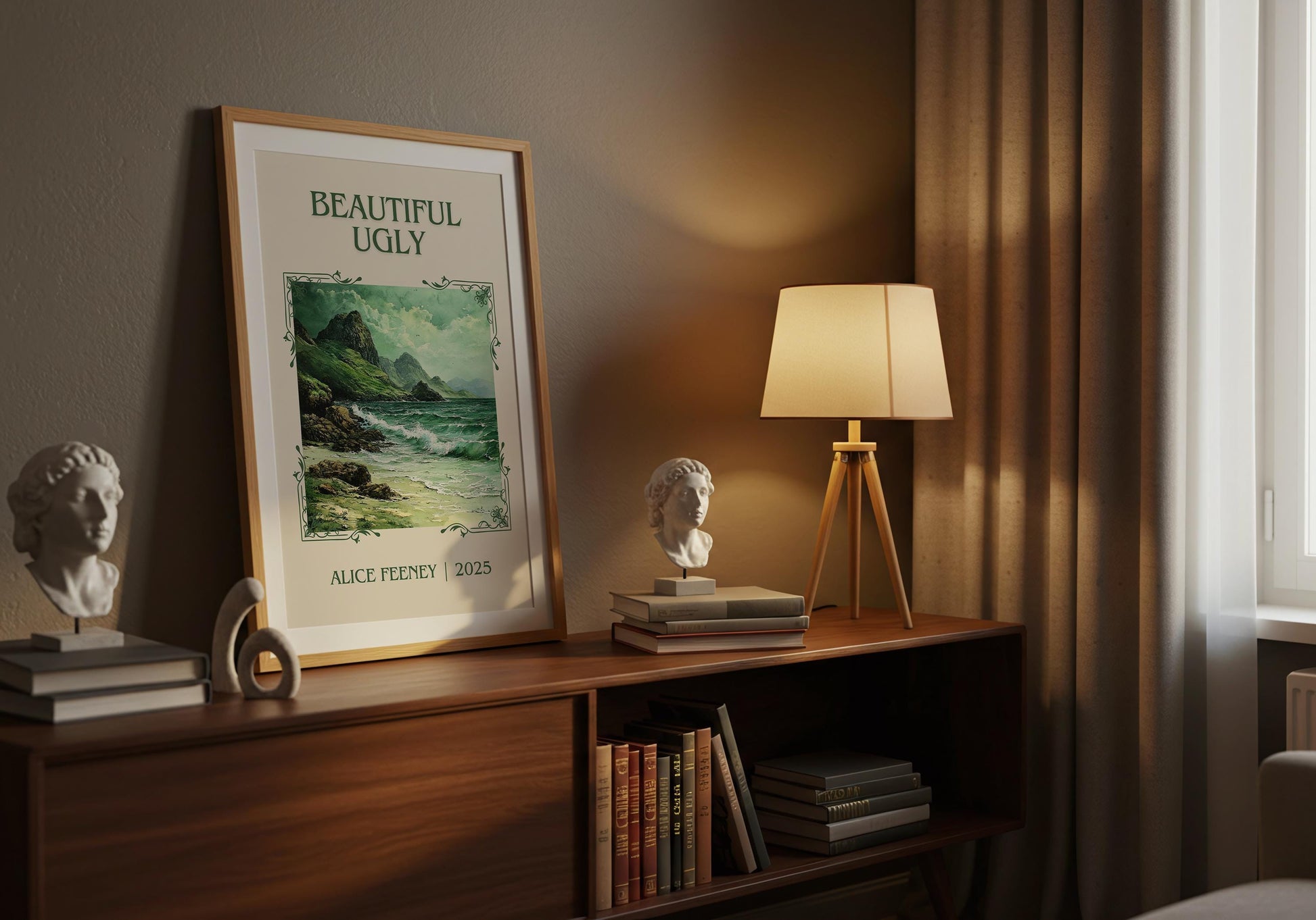 Beautiful Ugly by Alice Feeney | Descriptive Book Poster | Minimalist