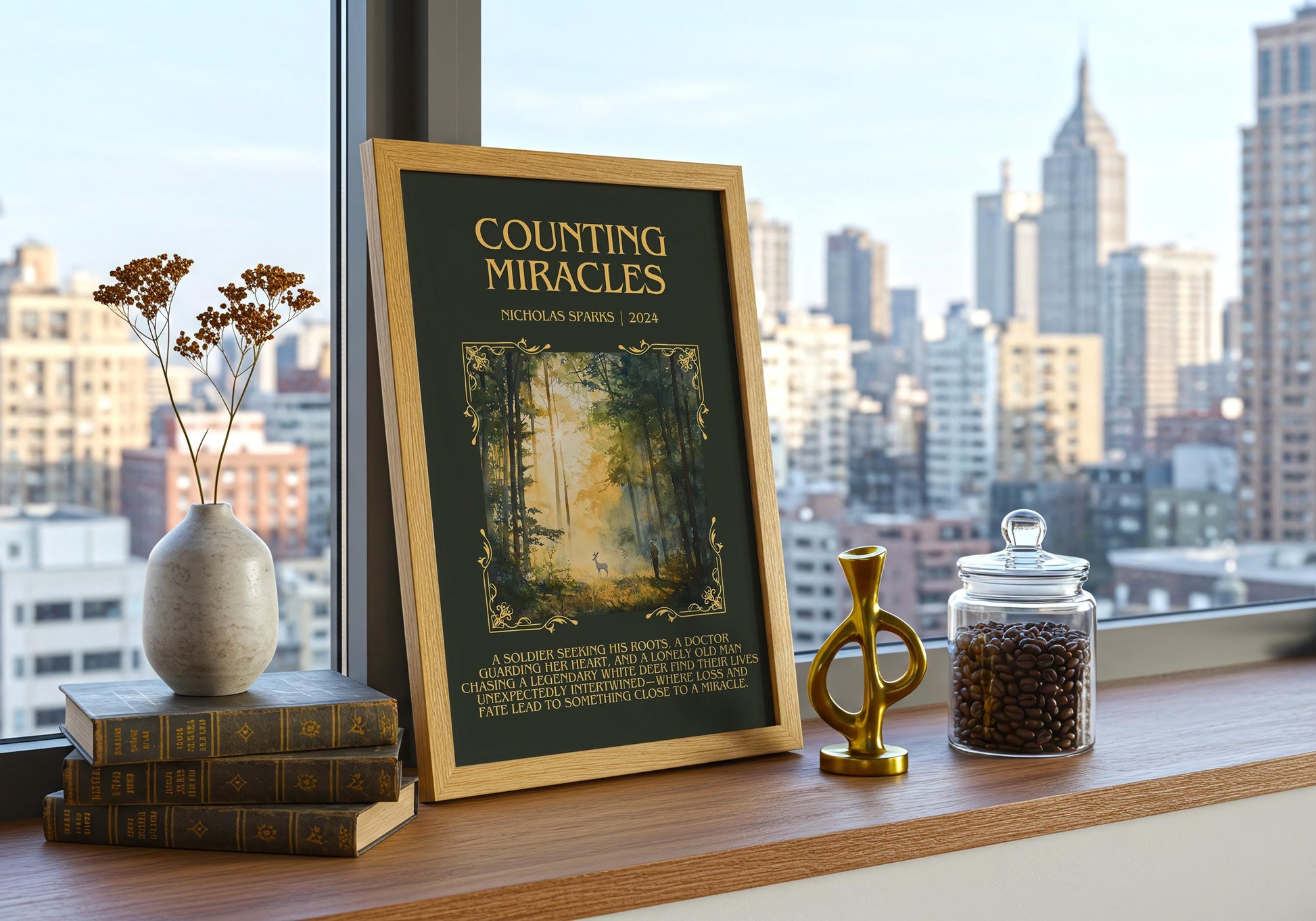 Counting Miracles by Nicholas Sparks | Descriptive Book Poster | Blurby