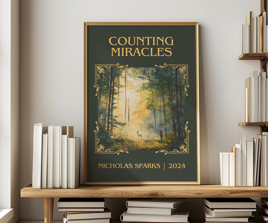 Counting Miracles by Nicholas Sparks | Descriptive Book Poster | Minimalist