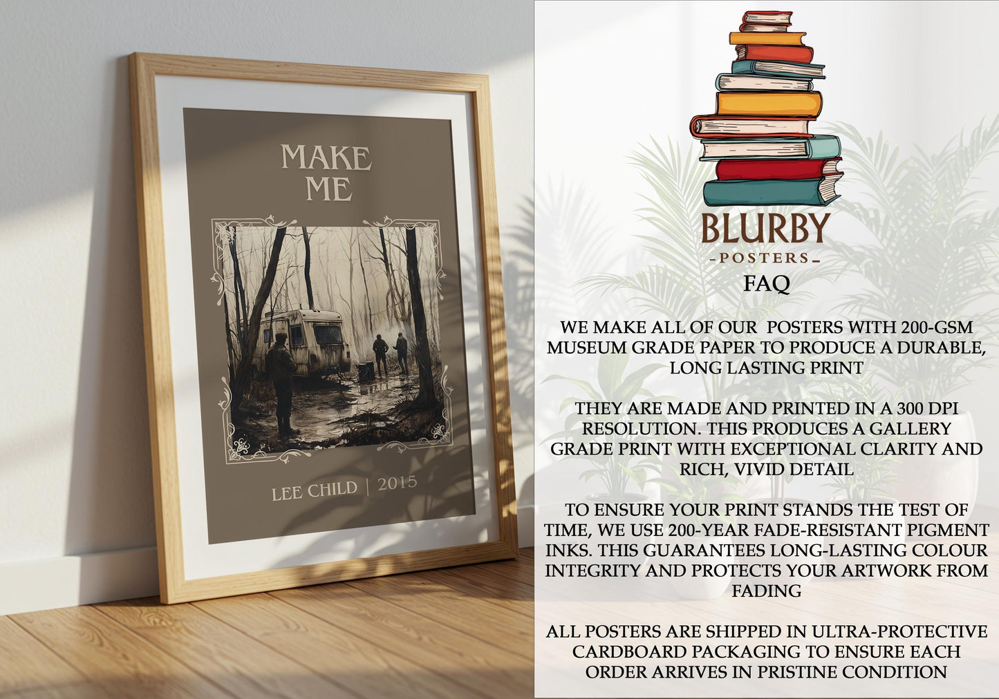 Make Me by Lee Child | Descriptive Book Poster | Minimalist