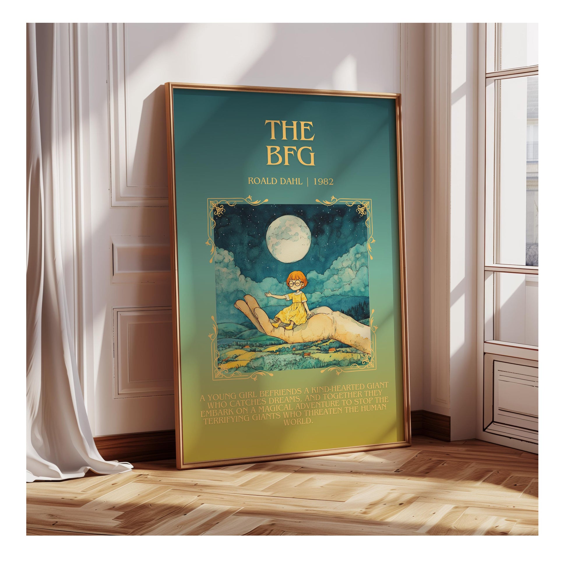 The BFG by Roald Dahl | Descriptive Book Poster | Blurby