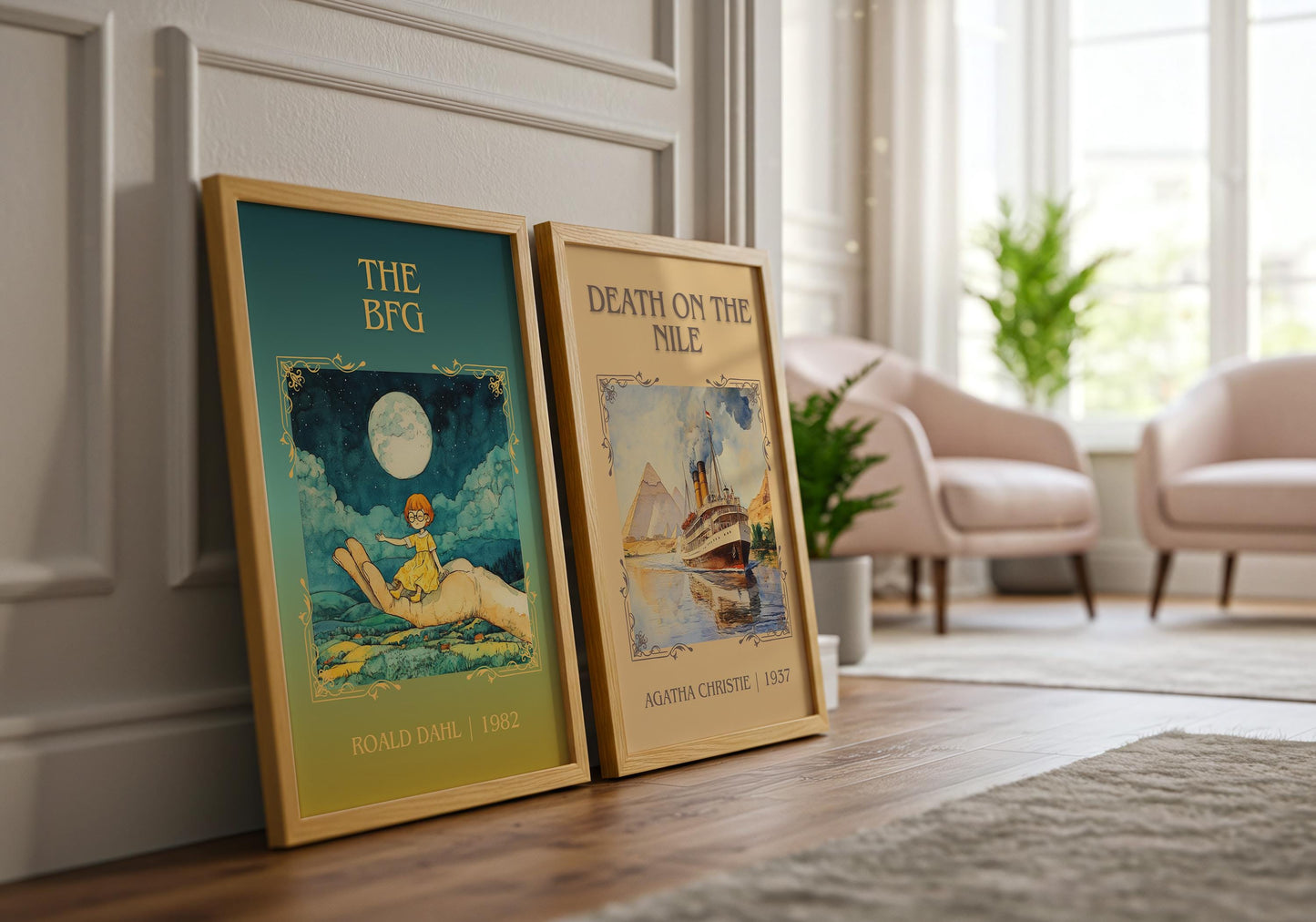 The BFG by Roald Dahl | Descriptive Book Poster | Minimalist