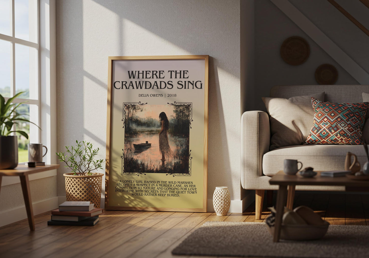 Where The Crawdads Sing by Delia Owens | Descriptive Book Poster | Blurby