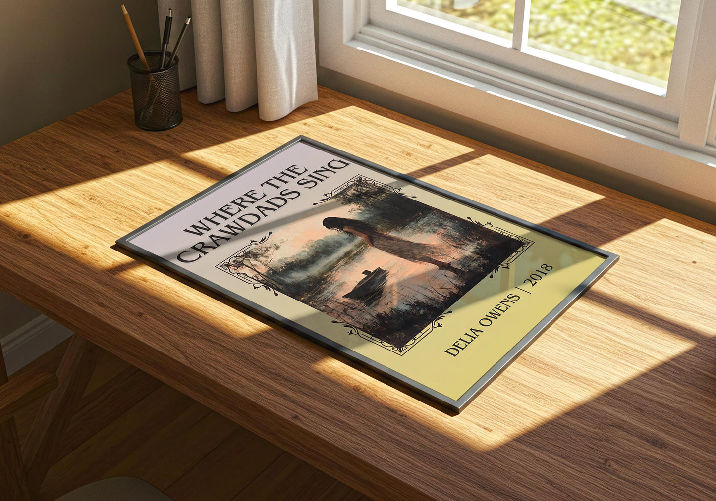 Where The Crawdads Sing by Delia Owens | Descriptive Book Poster | Minimalist