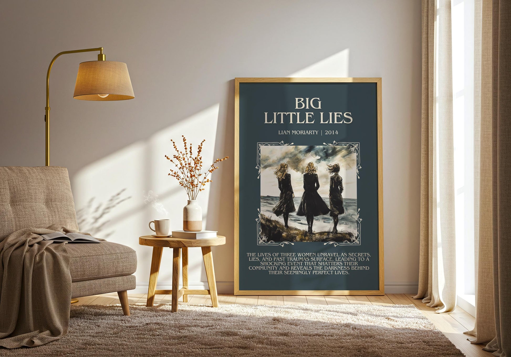 Big Little Lies by Lian Moriarty | Descriptive Book Poster | Blurby