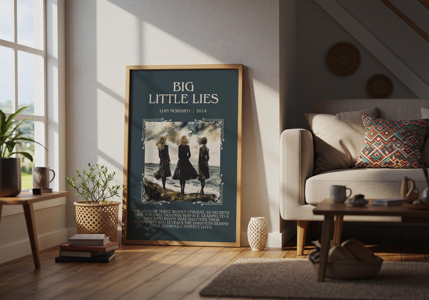 Big Little Lies by Lian Moriarty | Descriptive Book Poster | Blurby