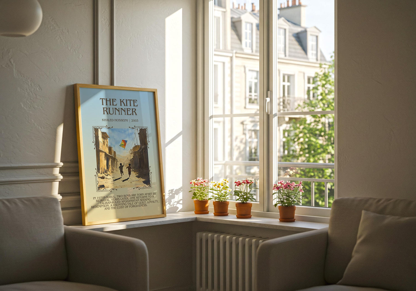 The Kite Runner book poster packaging – museum-quality print rolled in protective tube