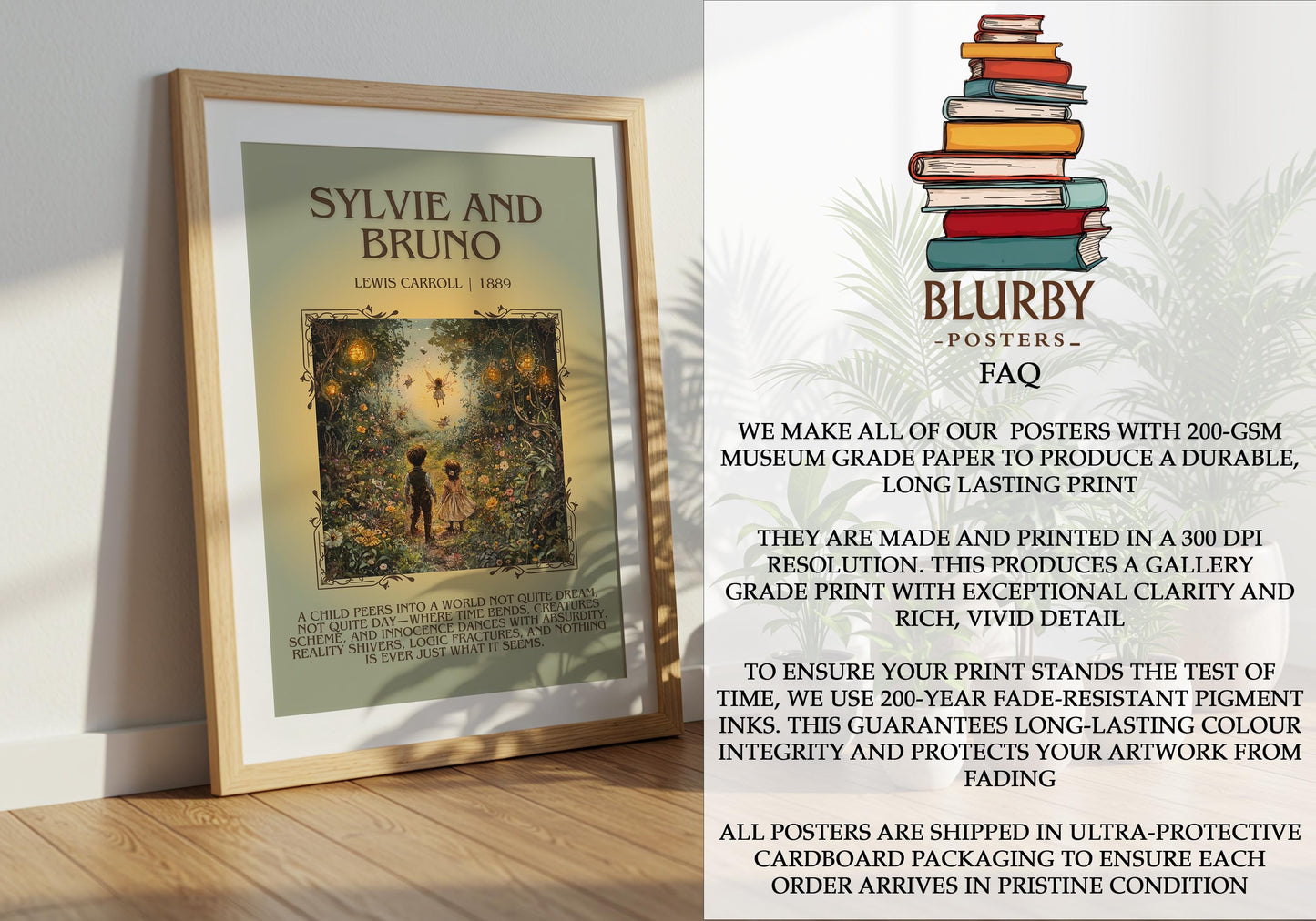 Sylvie And Bruno by Lewis Carroll | Descriptive Book Poster | Blurby