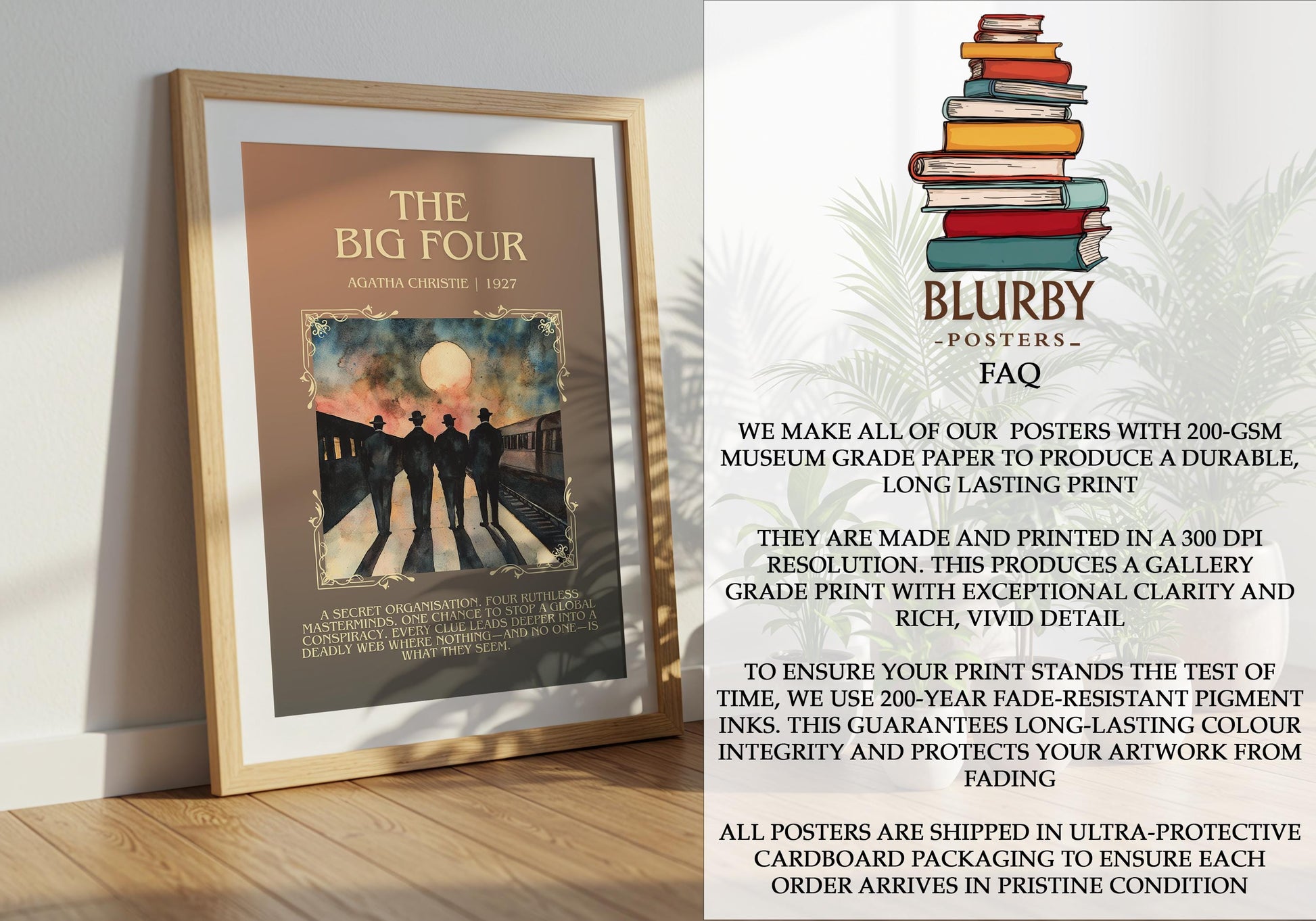 The Big Four by Agatha Christie | Descriptive Book Poster | Blurby