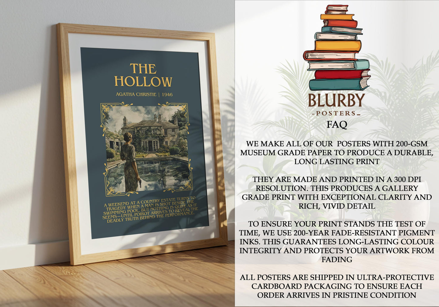 The Hollow by Agatha Christie | Descriptive Book Poster | Blurby