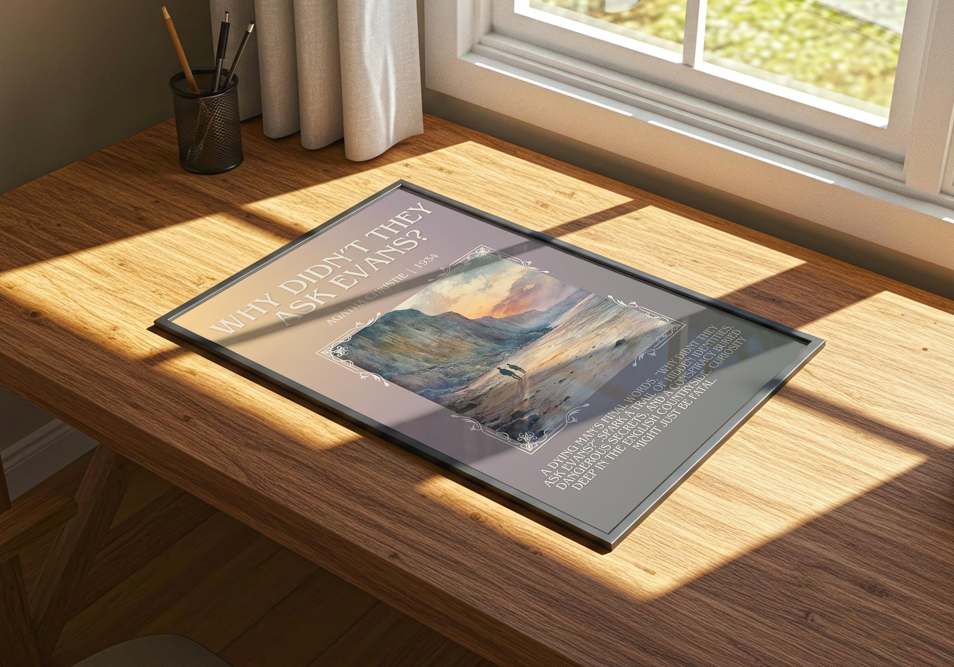 Why Didn't They Ask Evans? by Agatha Christie | Descriptive Book Poster | Blurby