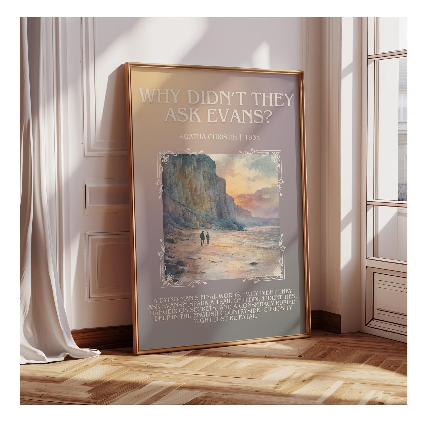 Why Didn't They Ask Evans? by Agatha Christie | Descriptive Book Poster | Blurby