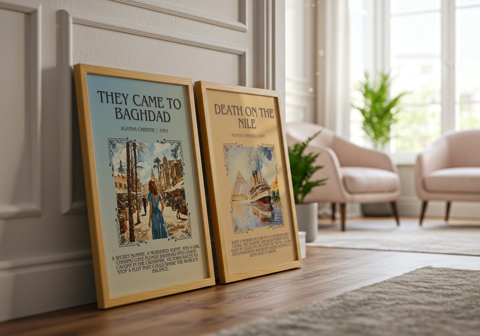 They Came To Baghdad by Agatha Christie | Descriptive Book Poster | Blurby