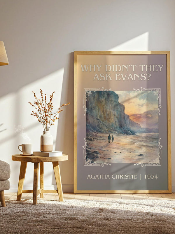 Why Didn't They Ask Evans? classic book art print paper finish options – matte satin gloss