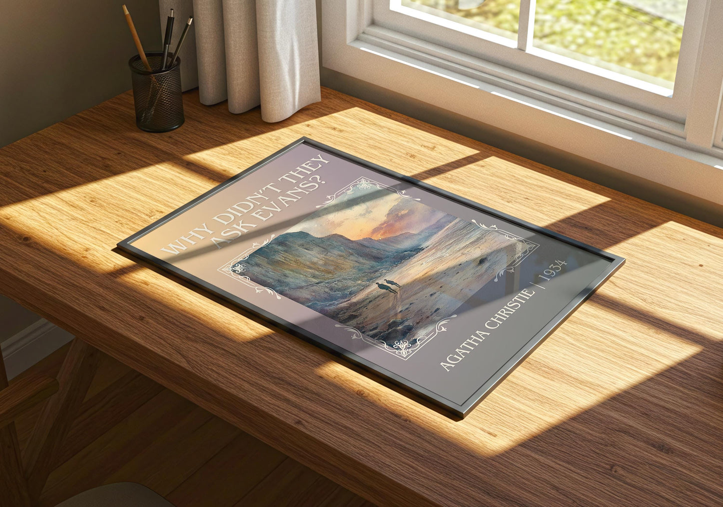 Why Didn't They Ask Evans? by Agatha Christie | Descriptive Book Poster | Minimalist