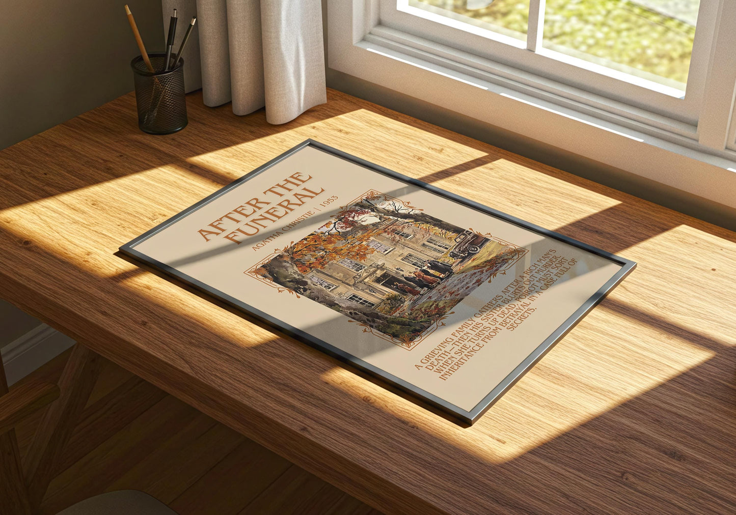 After The Funeral by Agatha Christie | Descriptive Book Poster | Blurby