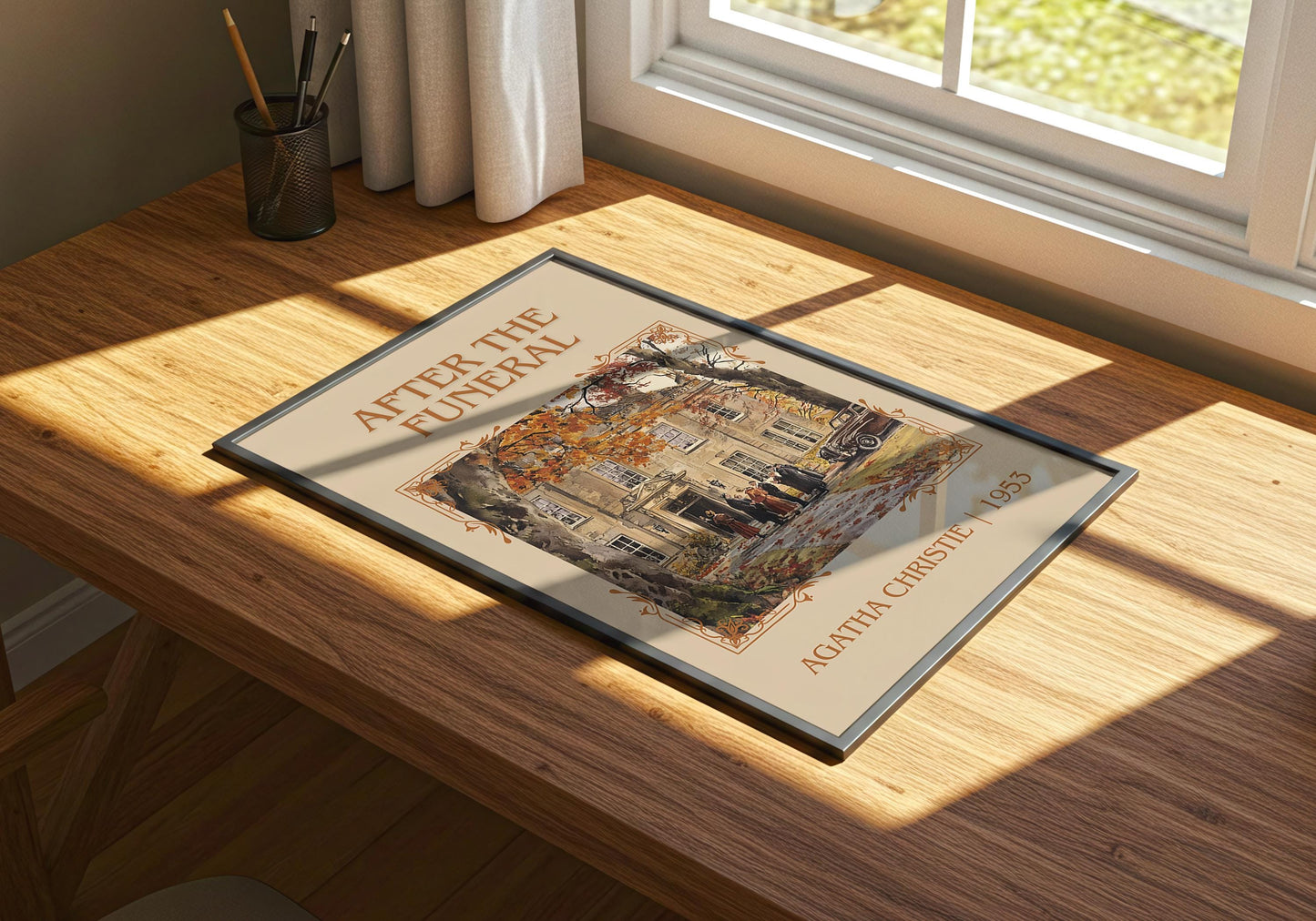 After The Funeral by Agatha Christie | Descriptive Book Poster | Minimalist