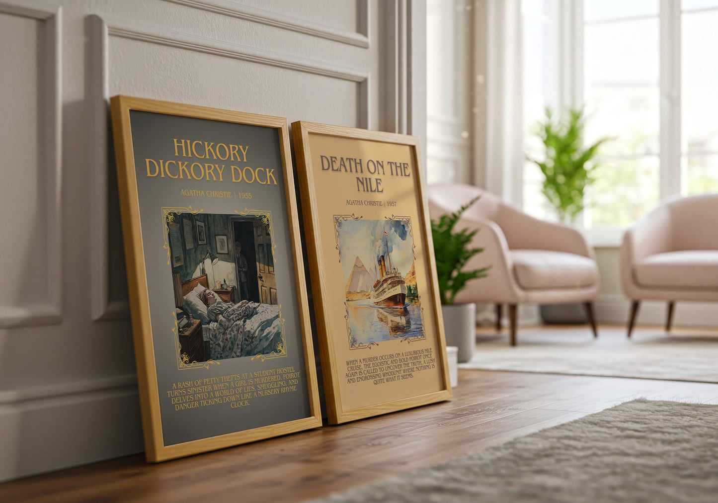 Hickory Dickory Dock by Agatha Christie | Descriptive Book Poster | Blurby