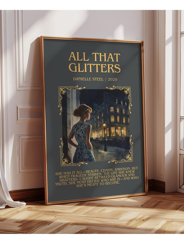 All that Glitters minimalist poster paper finish options – matte satin gloss