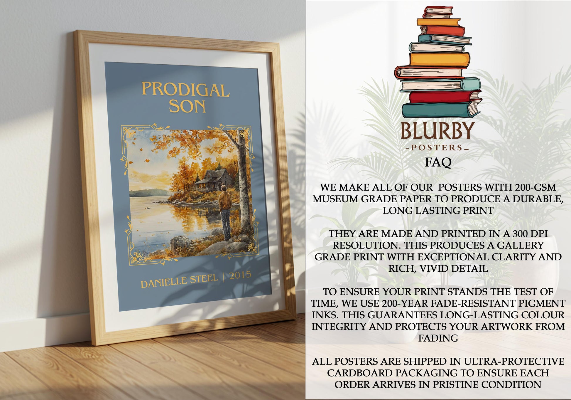 Prodigal Son by Danielle Steel | Descriptive Book Poster | Minimalist