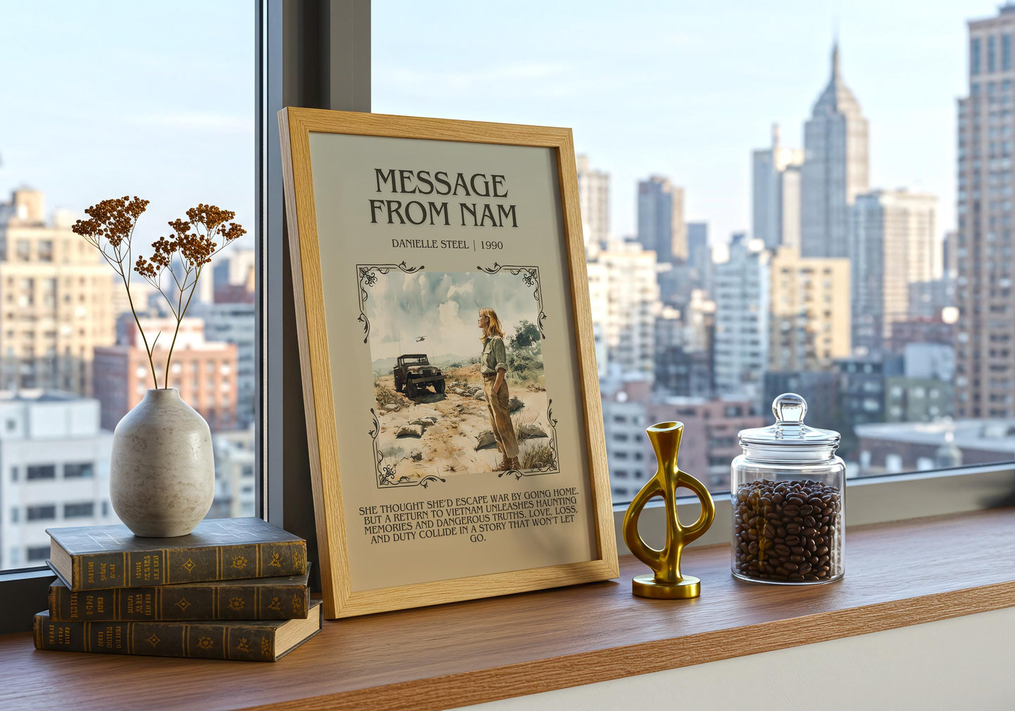 Message From Nam by Danielle Steel | Descriptive Book Poster | Blurby