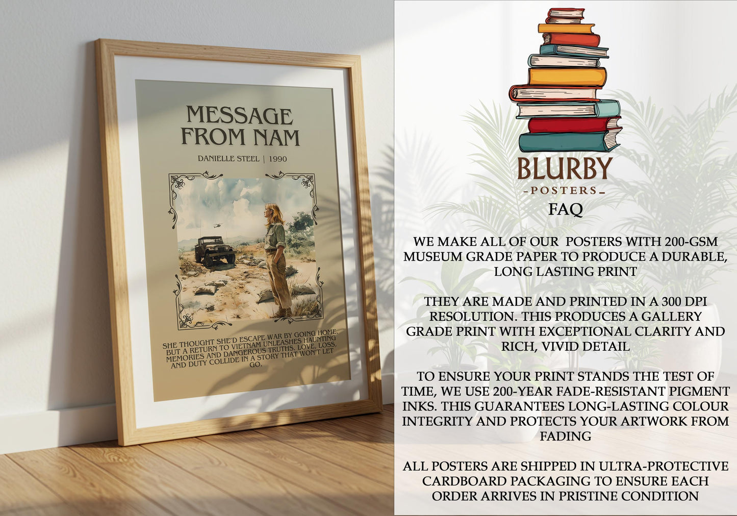 Message From Nam by Danielle Steel | Descriptive Book Poster | Blurby