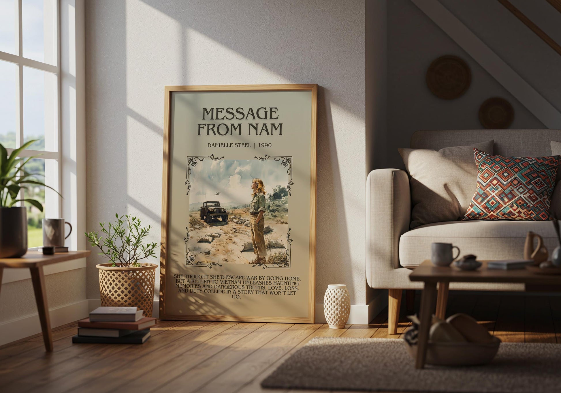 Message From Nam by Danielle Steel | Descriptive Book Poster | Blurby