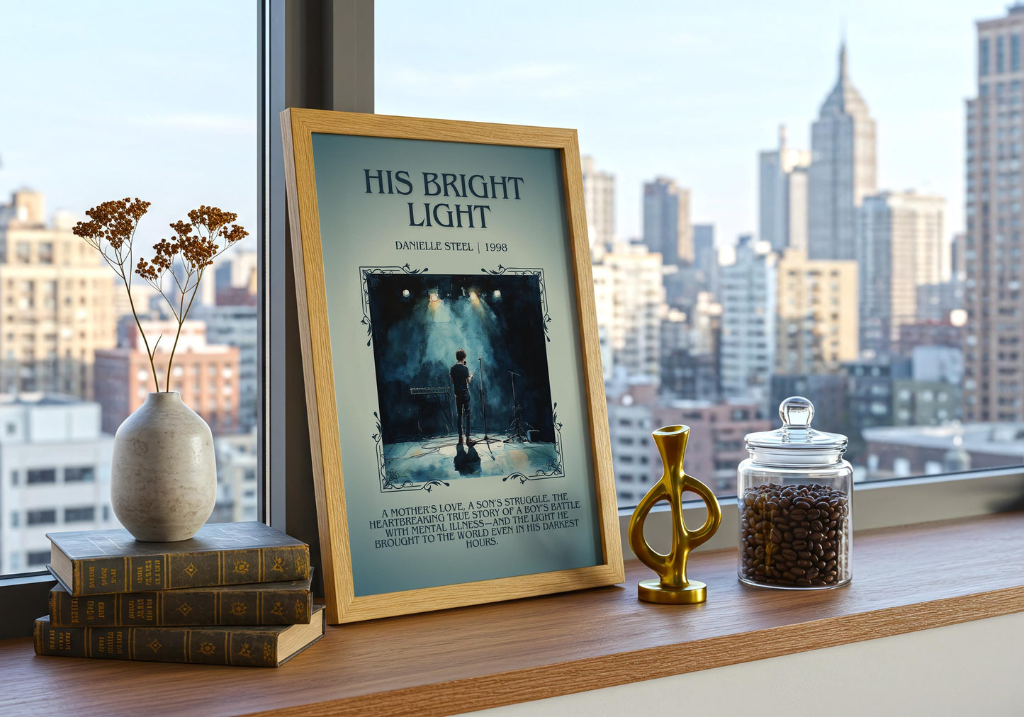 His Bright Light by Danielle Steel | Descriptive Book Poster | Blurby