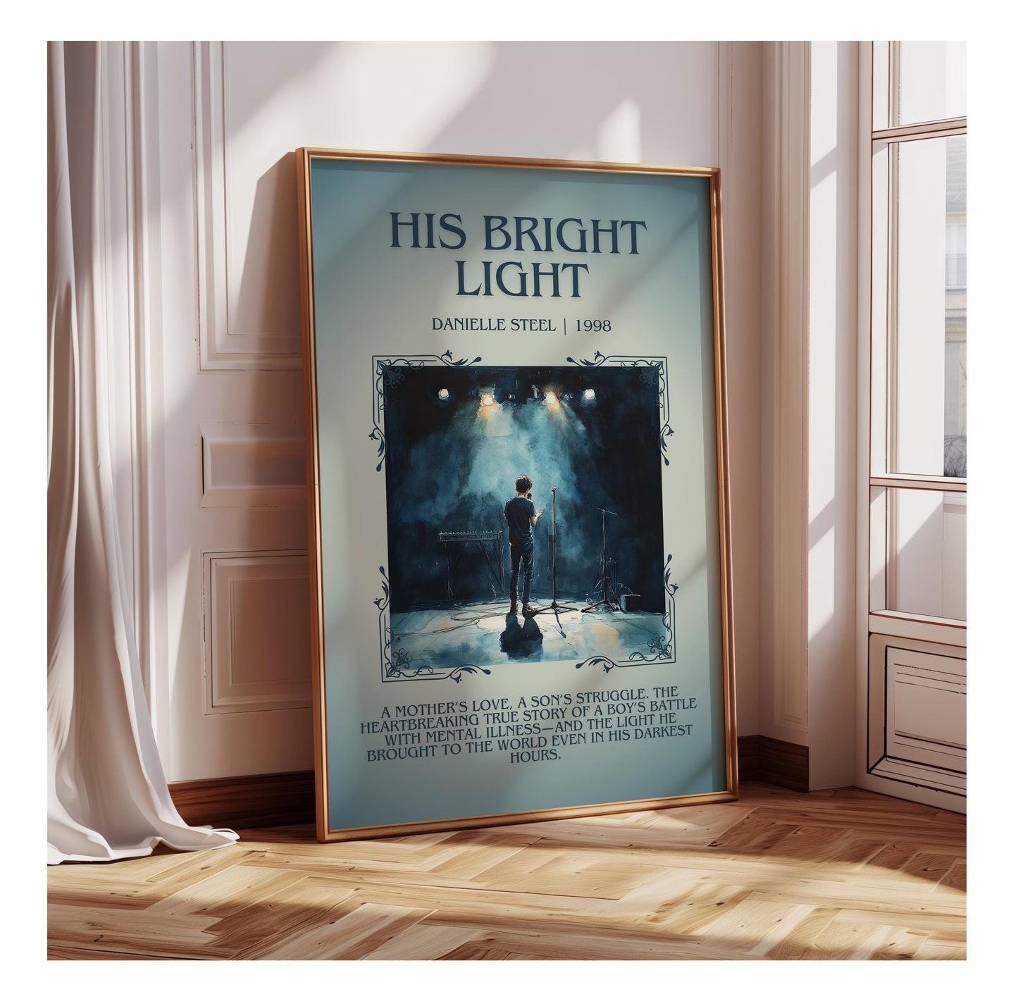 His Bright Light by Danielle Steel | Descriptive Book Poster | Blurby