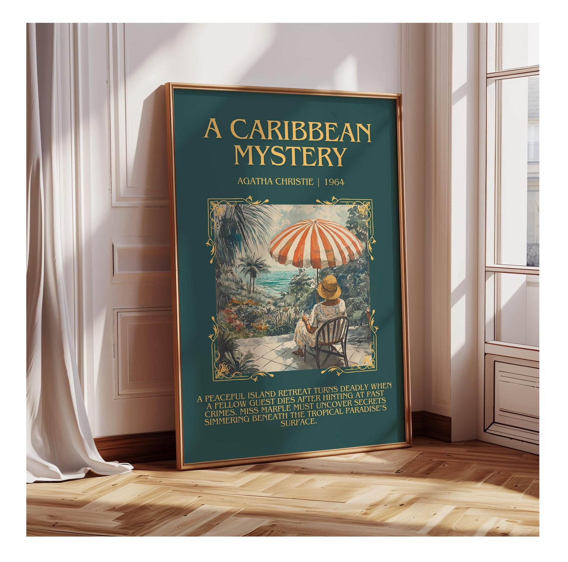 A Caribbean Mystery by Agatha Christie | Descriptive Book Poster | Blurby