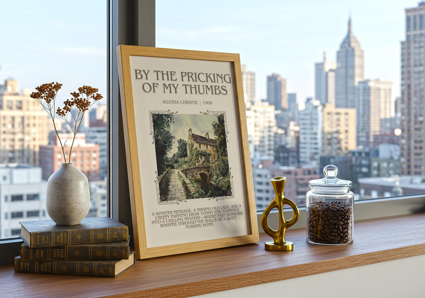 By The Pricking Of My Thumbs by Agatha Christie | Descriptive Book Poster | Blurby