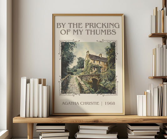 By The Pricking Of My Thumbs by Agatha Christie | Descriptive Book Poster | Minimalist