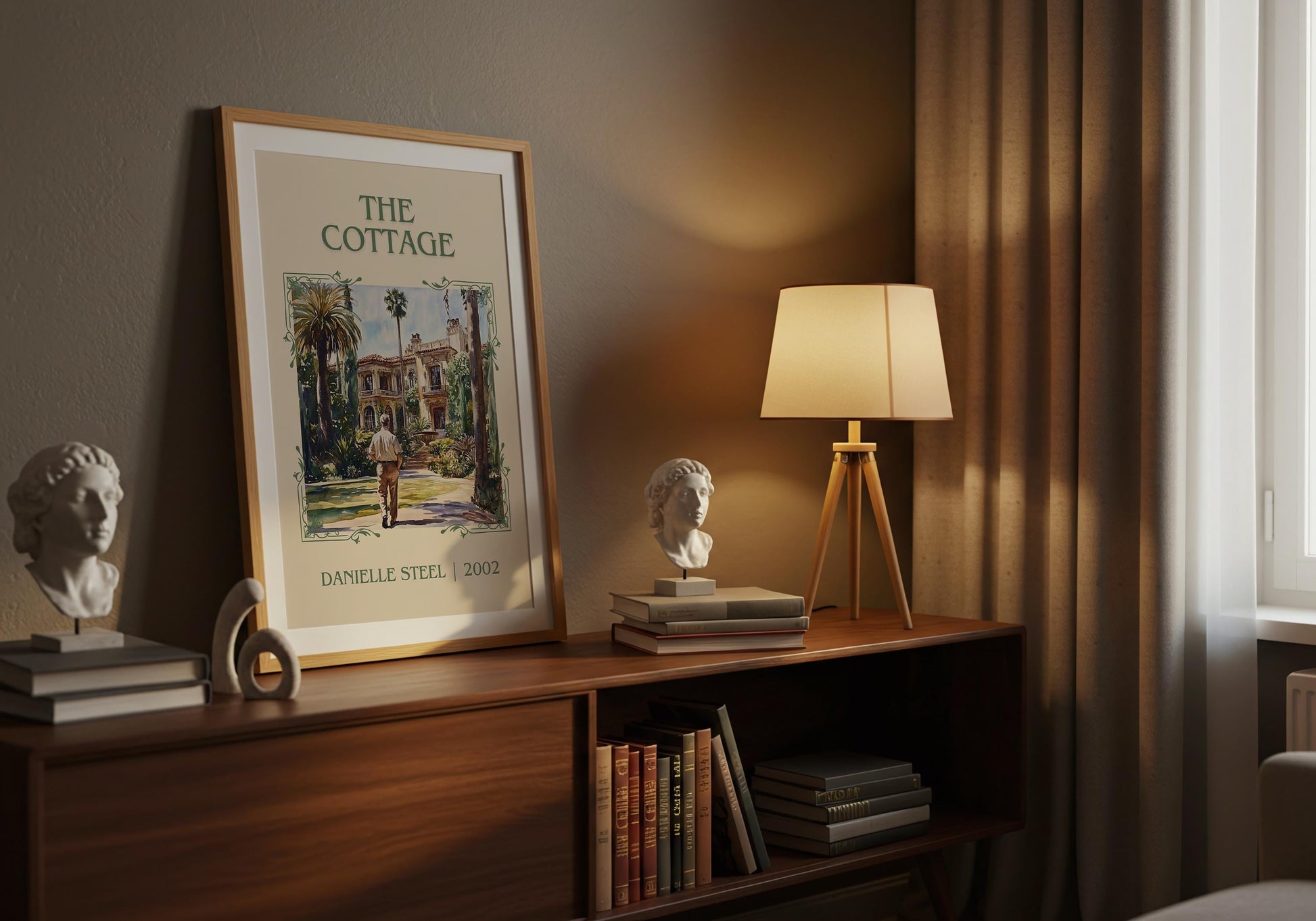 The Cottage by Danielle Steel | Descriptive Book Poster | Minimalist