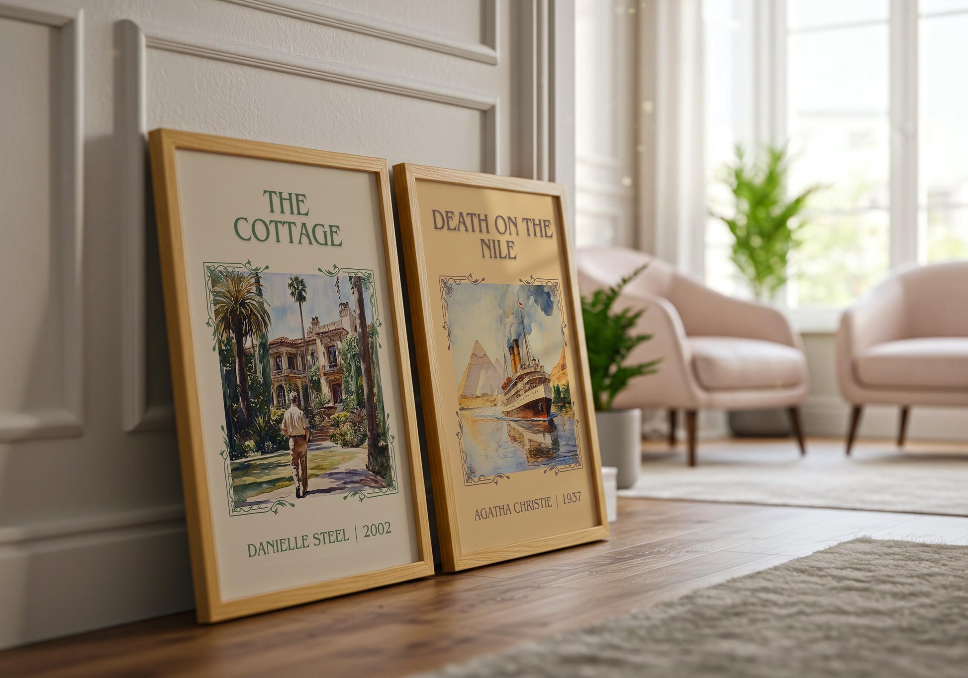 The Cottage by Danielle Steel | Descriptive Book Poster | Minimalist