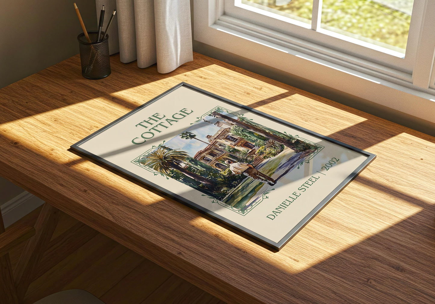 The Cottage by Danielle Steel | Descriptive Book Poster | Minimalist