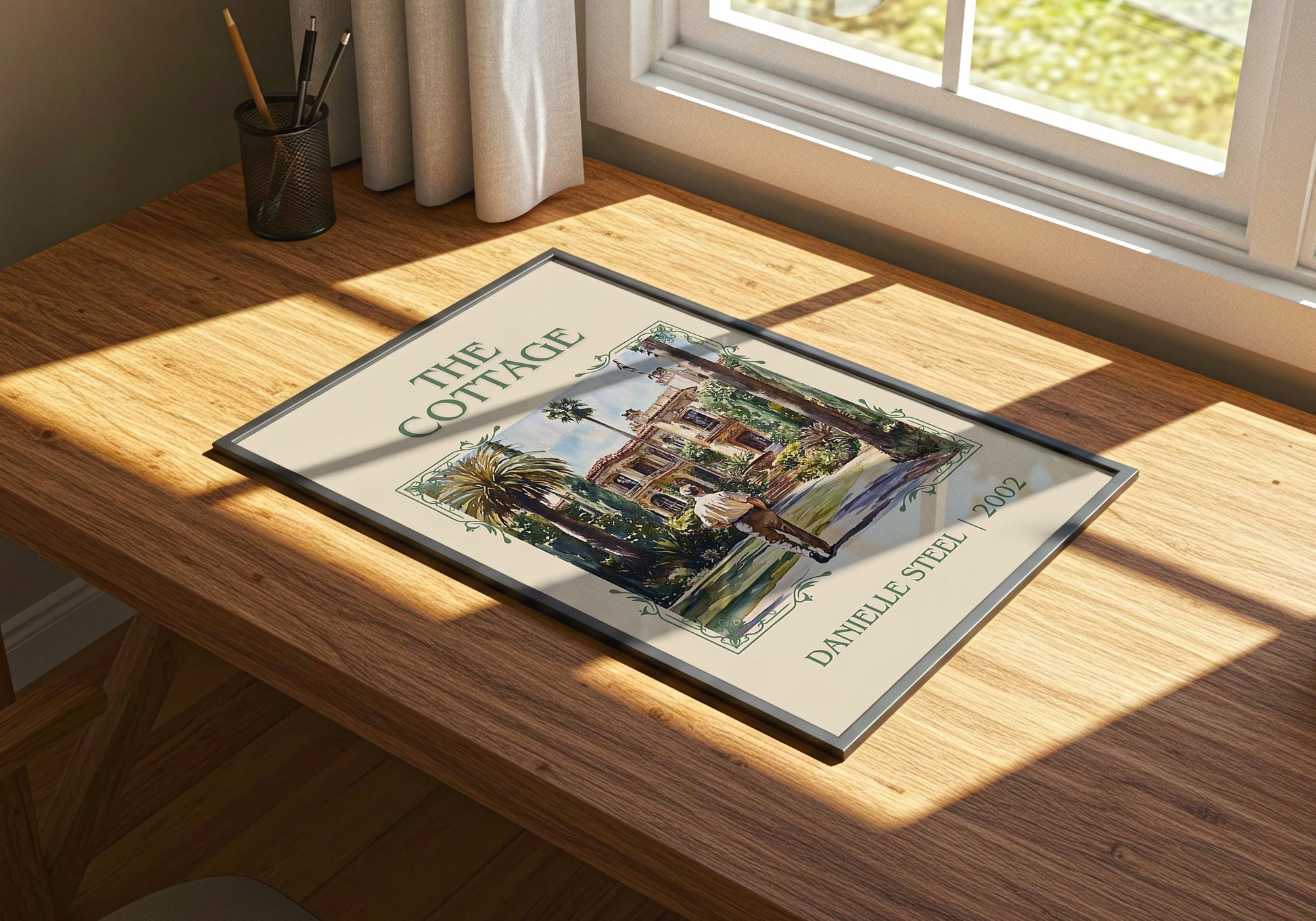 The Cottage by Danielle Steel | Descriptive Book Poster | Minimalist