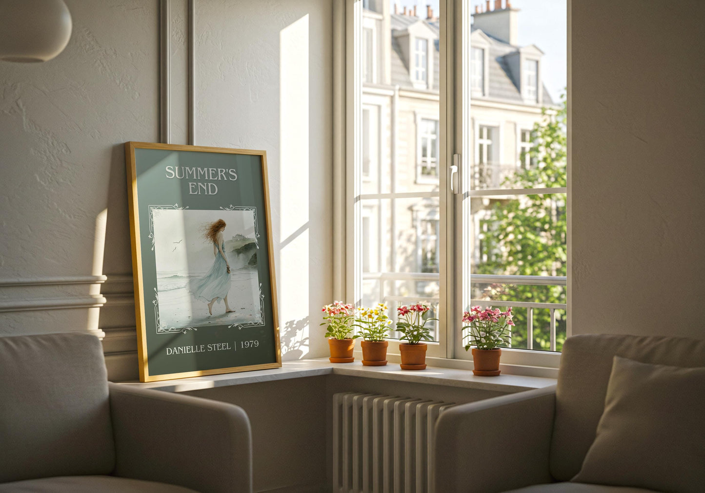 Summers End by Danielle Steel | Descriptive Book Poster | Minimalist