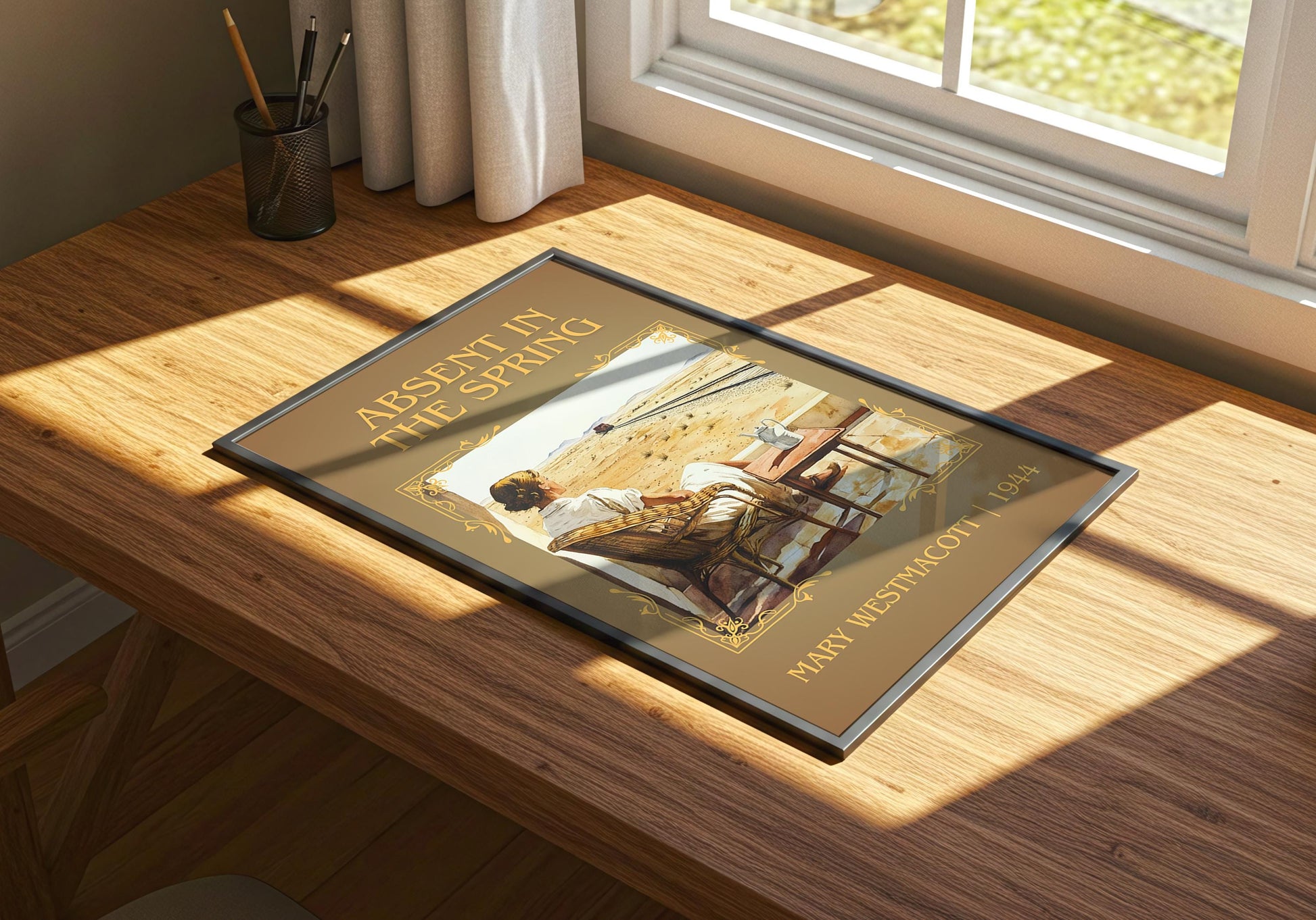 Absent In The Spring by Mary Westmacott | Descriptive Book Poster | Minimalist