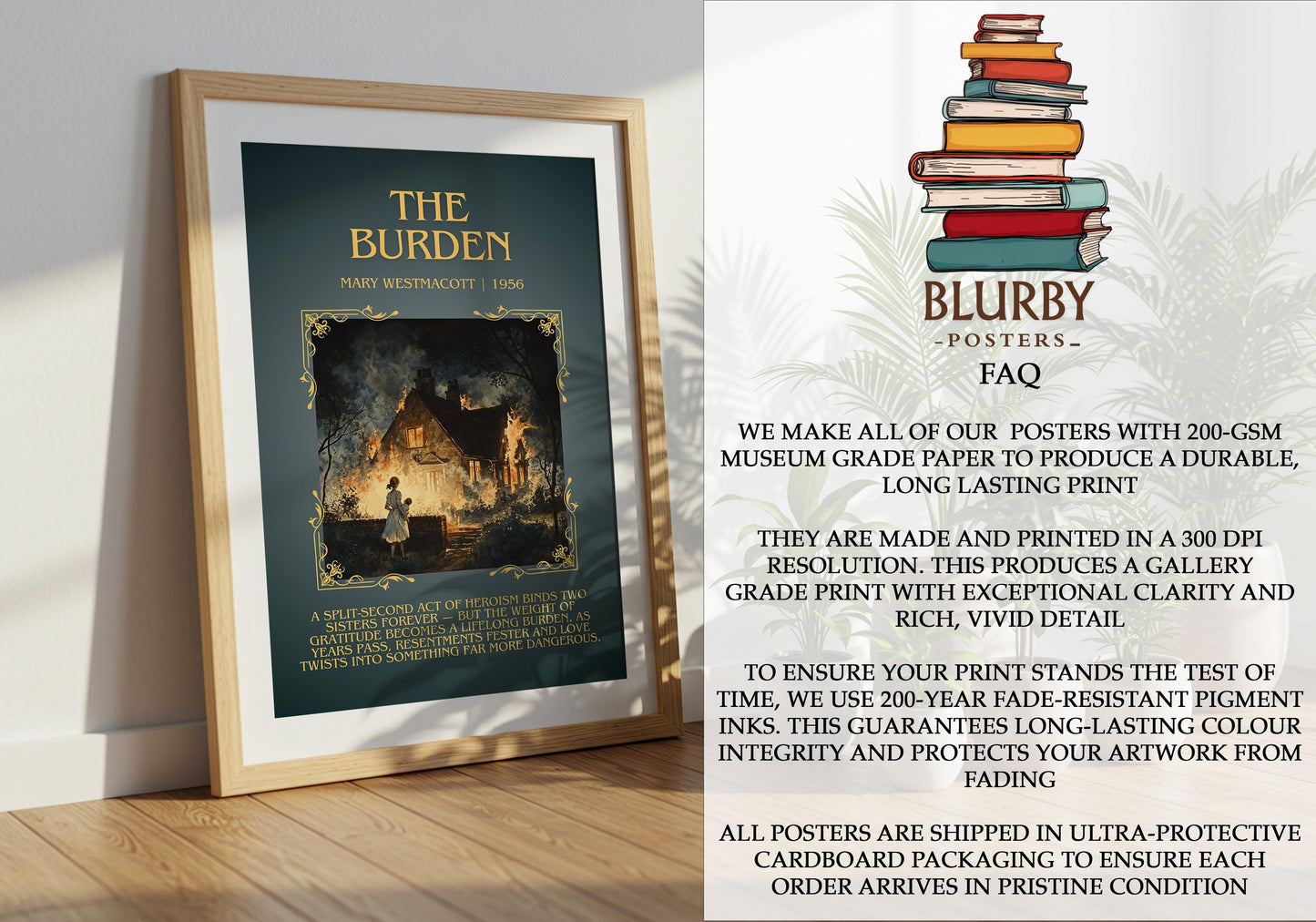 The Burden by Mary Westmacott | Descriptive Book Poster | Blurby