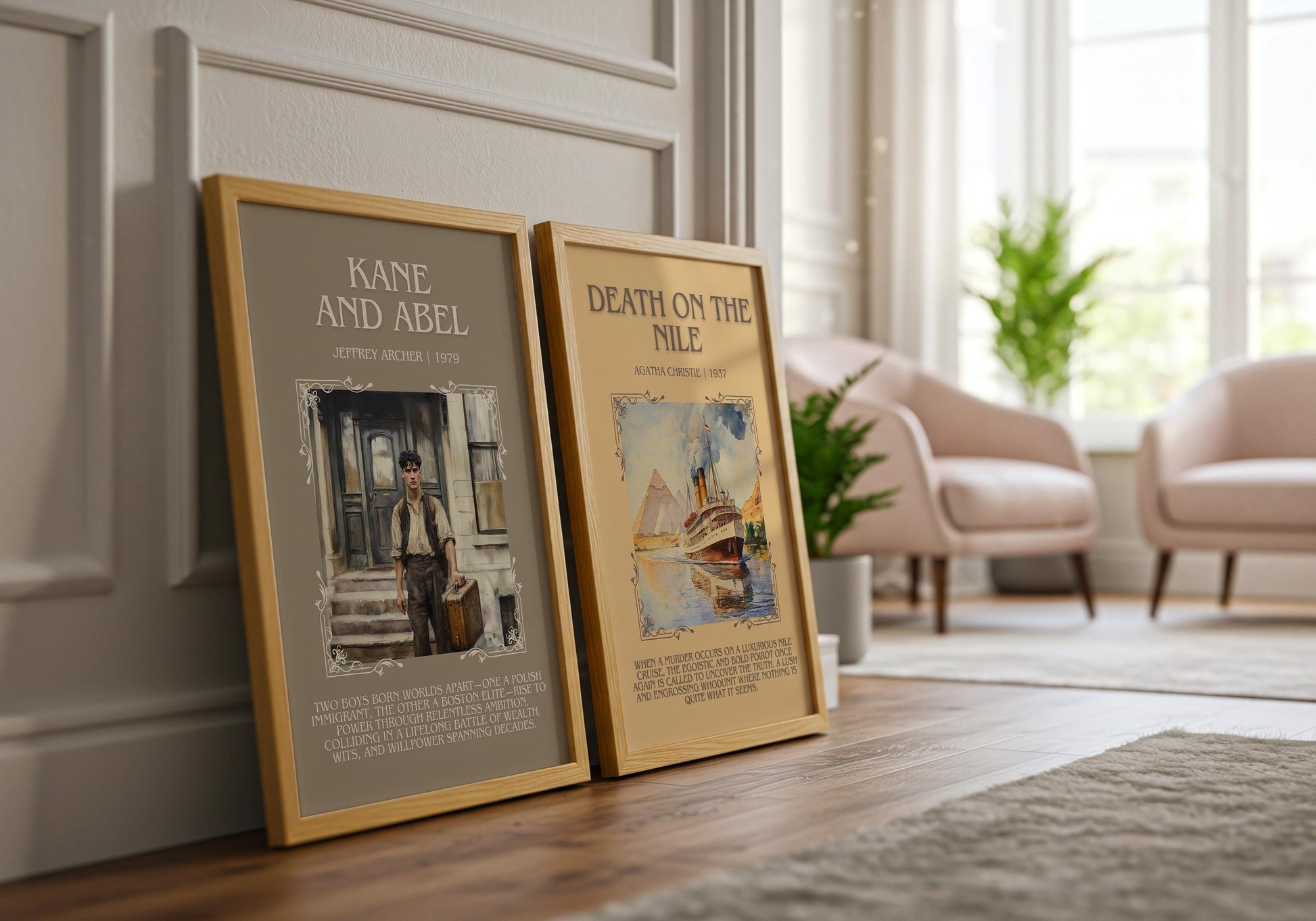 Kane And Abel by Jeffrey Archer | Descriptive Book Poster | Blurby