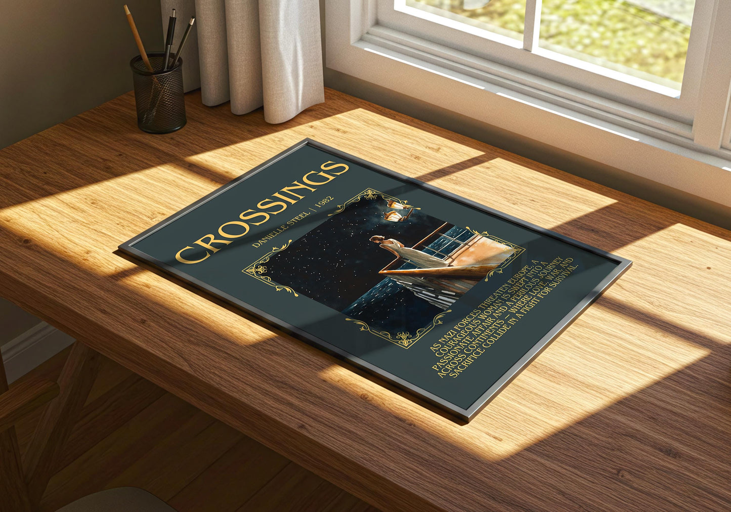 Crossings by Danielle Steel | Descriptive Book Poster | Blurby