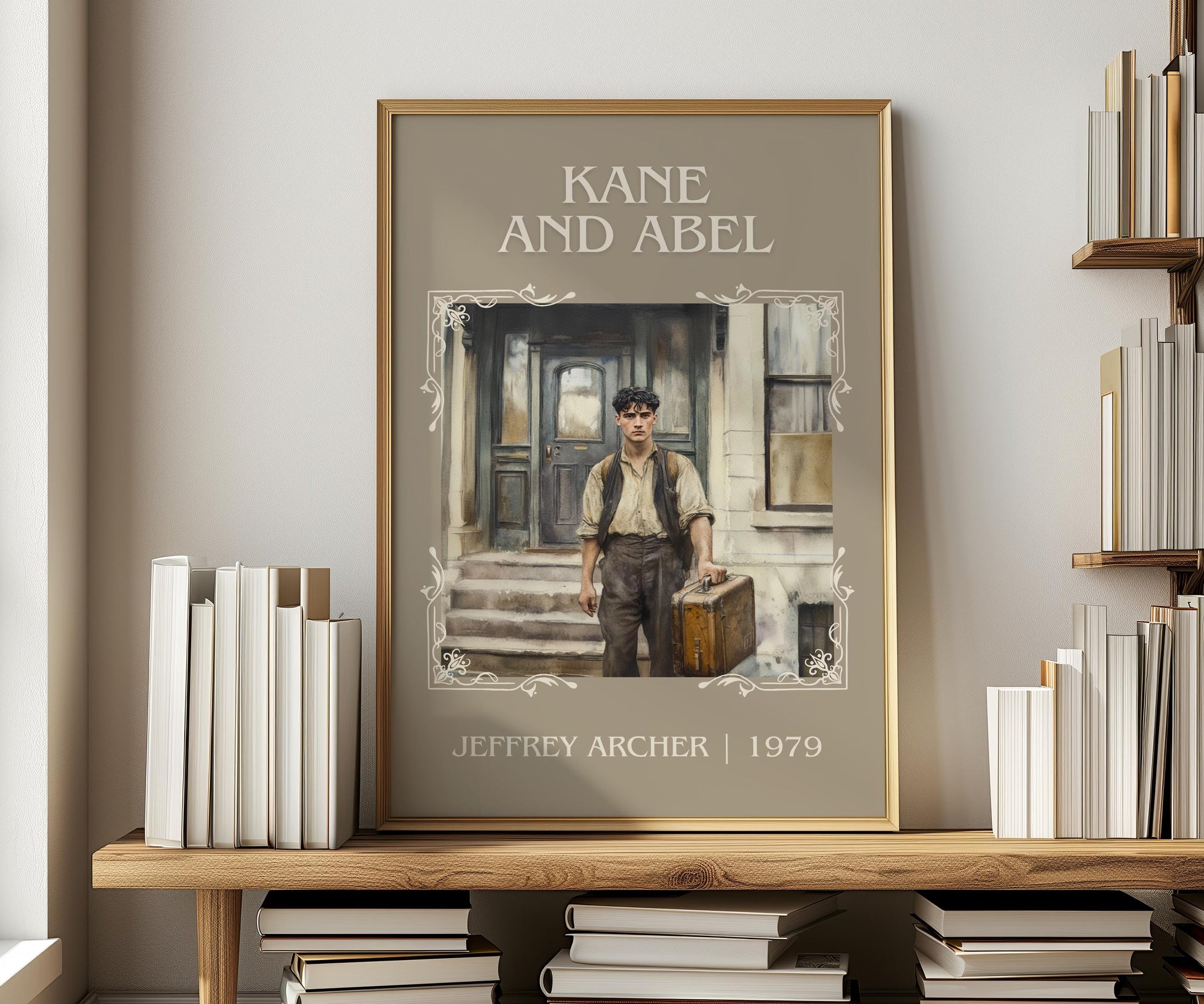 Kane And Abel by Jeffrey Archer | Descriptive Book Poster | Minimalist