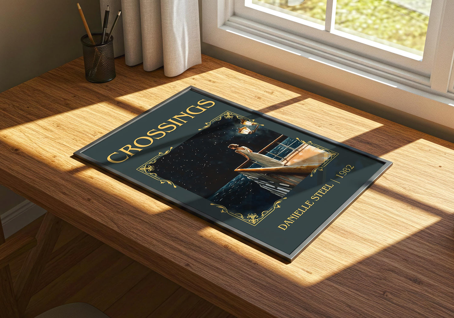 Crossings by Danielle Steel | Descriptive Book Poster | Minimalist