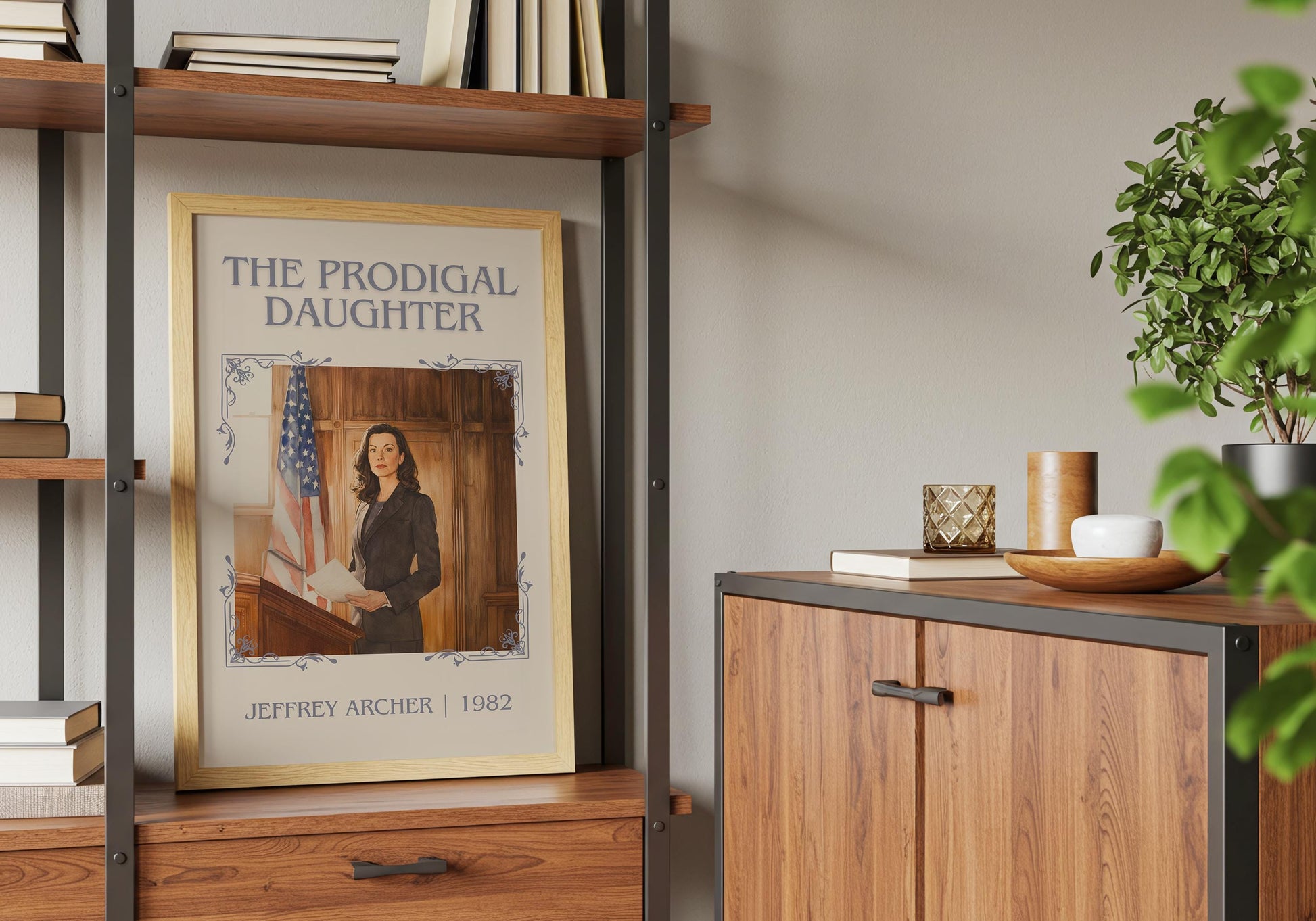 The Prodigal Daughter by Jeffrey Archer | Descriptive Book Poster | Minimalist