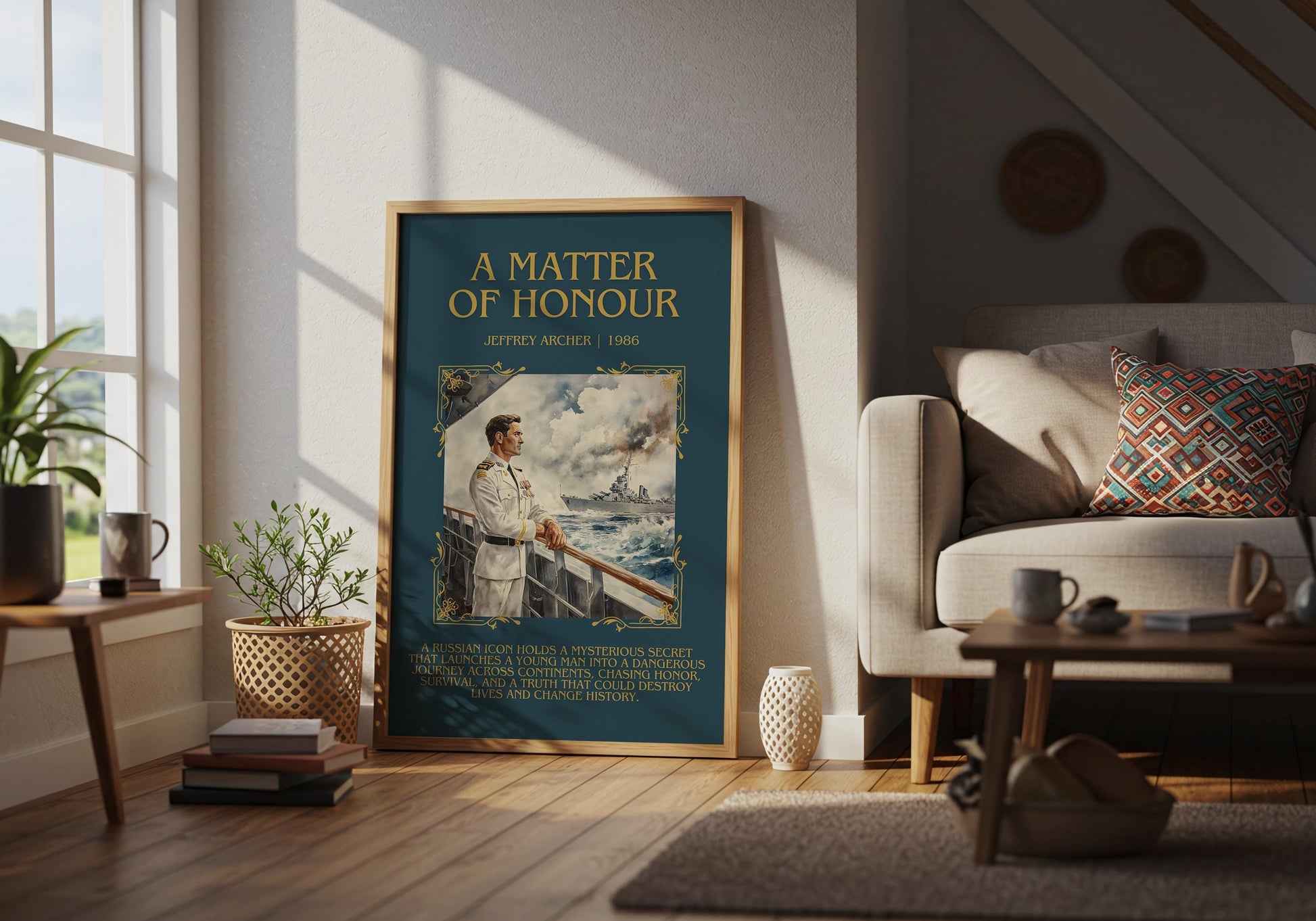 A Matter Of Honour by Jeffrey Archer | Descriptive Book Poster | Blurby