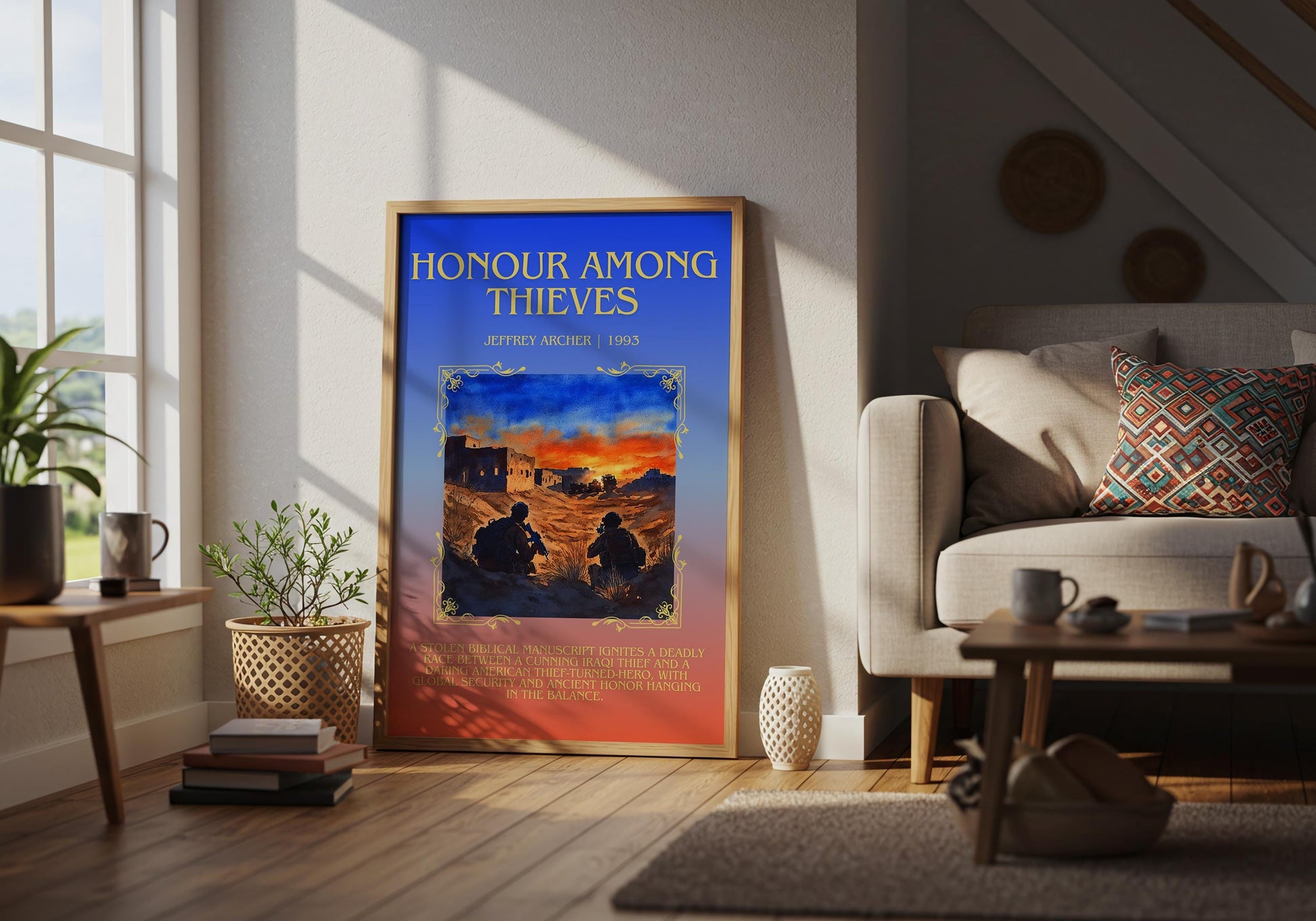 Honour Among Thieves by Jeffrey Archer | Descriptive Book Poster | Blurby