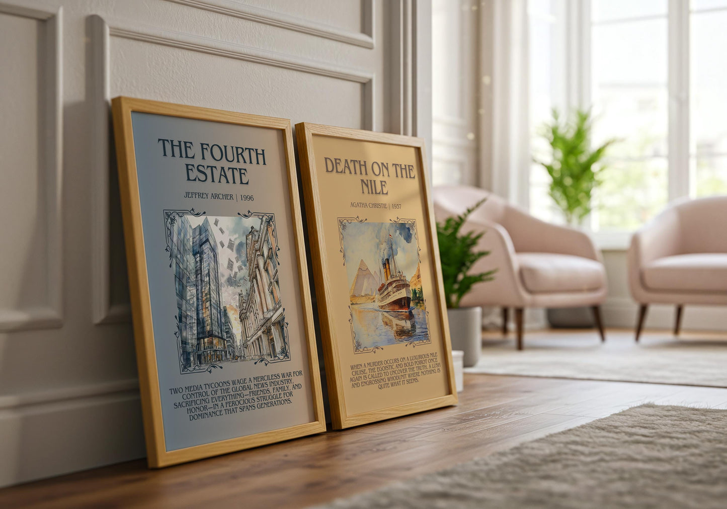 The Fourth Estate by Jeffrey Archer | Descriptive Book Poster | Blurby